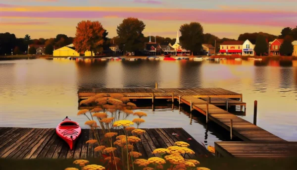 Buckeye Lake villages and communities